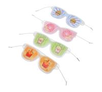 FRCOLOR 4 Pièces Masque Gel Rafraîchissant pour Yeux Masque Réutilisable Gonflement Patch Gel Apaisant Soin des Yeux pour Étudiants et Travailleurs de Bureau