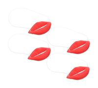 FRCOLOR 4 Pièces Masques Amusants Adultes Saucisse Bouche Costume Gros Lèvres Déguisement Clown Halloween Cosplay Party