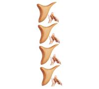 FRCOLOR 4 Pièces Masseur thaïlandais planche à gratter main masseur de points d'acupuncture Outil de massage thaï Outil de massage polyvalent planche de massage planche de bois Yellow