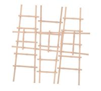 FRCOLOR 4 Pièces Miniature Dollhouse Ladder Set Sturdy Lightweight Mini Step Ladder for Dollhouse Furniture and Fairy Garden Decoration Compatible with for Setup