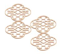 FRCOLOR 4 pièces Miniature Fenêtre Chinoise Bois Non pour Maison Poupée Accessoires de Modélisme et Décor Architectural DIY