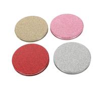 FRCOLOR 4 Pièces Miroir de Poche Compact Pliable Rond Portable pour Maquillage Voyage avec Surface Rose Accessoire Beauté Pratique et Filles