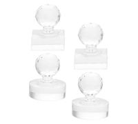 FRCOLOR 4 Pièces Outil de Tampon pour Fard à Paupières en Plastique Distribution Uniforme, Accessoire Pratique pour Maquillage DIY et Réparation Rapide des Poudres Compactes