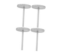 FRCOLOR 4 Pièces Outils De Manucure Réparer Le Fusible De La Perceuse Dure Perceuse De Plaque De Polissage Connecteur Du Dispositif De Finition Forets à Diamant Silver