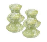 FRCOLOR 4 Pièces Outils de Massage Gua Sha Jade Ensemble Beauté Pierre de Jade Forme de Champignon pour Soins Visage et Cou Massage Relaxant pour Routine de Soin