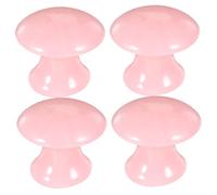 FRCOLOR 4 Pièces Outils de Massage Visage Résine Forme Champignon Massager Facial Portable pour Sculpter et Raffermir la Peau Gua Sha Doux pour Soins Quotidiens et Relaxation