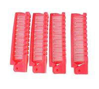 FRCOLOR 4 Pièces Peigne à Cheveux Pliable Peignes à Cheveux Articles De Toilette De Voyage Peigne Chaud Brosse à Air Chaud Brosse Pliante De Voyage Mini Démêlante Peigne Rouge Rose