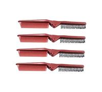 FRCOLOR 4 Pièces peigne pliant disparaître cône peigne de séparation à boucler de voyage portable créativité à cheveux antistatique maison à l'aide d'un résine