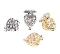 FRCOLOR 4 Pièces perceuse à ongles autocollant gemmes Clous s'agiter ongles diamants strass trousse decoration ongle décoration ongles charme d'ongle gemmes d'amour pour les ongles Haoshi