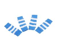 FRCOLOR 4 Pièces Pet Socks for Dogs Adjustable Knitted Leg Sleeves Front and Back Leg Wraps Elastic Breathable Elbow and Knee Protectors for Small Breeds