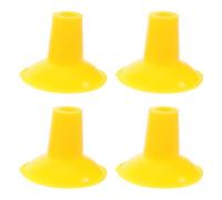 FRCOLOR 4 Pièces Plaque D'aspiration pour Outil de Réparation de Soupapes de Voiture en Caoutchouc Jaune pour Soupape Moteur Réparation Automobile et Moto Rodage