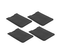 FRCOLOR 4 pièces Pochette Rangement Peigne et Pince à Épiler Cuir PU Organisateur Portable pour Accessoires Coiffure et Pinceaux Maquillage Étui Protection Voyage et Usage Domestique Noir