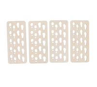 FRCOLOR 4 Pièces Pochoirs de Noël Mini Réutilisables Modèles de Père Noël pour Peinture sur Sol Mur et Fenêtre Décorations DIY Festives