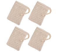 FRCOLOR 4 Pièces porte- en filet pompe distributeur de sachet de exfoliant éponge liquide pour le lavage des mains sacs de stockage de en filet de