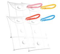 FRCOLOR 4 Pièces PVC Transparent pour Lot de Orange Rose pour Shopping et Sorties