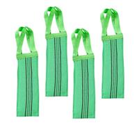 FRCOLOR 4 Pièces Serviettes Exfoliantes Longues pour Dos de Bain Doux pour Hommes et Femmes Exfoliation Profonde et Nettoyage Optimal