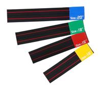 FRCOLOR 4 Pièces Set de Ceintures de Sourds Cymbales Élastiques pour Batterie Accessoires Silencieux Volume pour Pratique Drum Parts