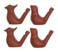 FRCOLOR 4 pièces Sifflets Argile Violette Forme Oiseau Aquatique et Portables Jouets Sonores Céramique pour Fête Danniversaire et Dressage Danimaux