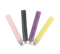 FRCOLOR 4 Pièces Stylo de Décoration pour Ongles à Pointe Cinq Pétales en Acrylique Embout Boule Interchangeable, Confort Ergonomique pour Manucure Maison et DIY
