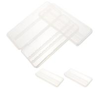 FRCOLOR 4 Pièces Tête De Polissage Des Ongles Stockage Boîte D'Affichage Vide Boîtes Organisateur Peu Chargé Diviseurs Perle Puissance Écrou Tournevis Bac À Papier Vis Manucure Outils