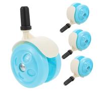 FRCOLOR 4 Pièces Walker Wheels Replacement Swivel Plastic Casters For Hardwood Floors Carpets Detachable Quiet Wear Resistant Walker Wheel Upgrades