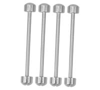 FRCOLOR 4 Pièces Watch Screw Pins Threaded Lug Rods for Secure Strap Connection Durable Steel Watch Band Repair Parts for Easy Installation