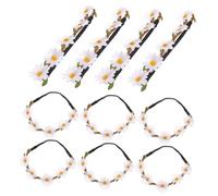 FRCOLOR 40 Pièces bandeau fleur de wedding decorations Couronne de marguerite bandeaux de guirlande accessoires de cheveux de fleurs décor de mariage bandeau pour fille