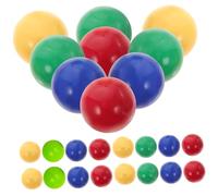 FRCOLOR 48 pièces Boules Solides pour Jeux Educatifs Mathématiques Couleurs Bleu Vert pour Garçon Fille Lot de Billes Solides pour Activités Ludiques et Apprentissage