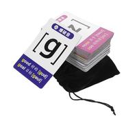 FRCOLOR 48 Pièces Cartes Magnétiques Phonétiques pour Garçon Fille Apprentissage Ludique des Phonétiques Anglais Cartes Éducatives Portables pour Développement Cognitif Maison École