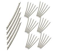 FRCOLOR 48 Pièces Cupronickel Electric Guitar Fret Wire Set Thickness Replacement For Bass And Guitar Fingerboard Repair Accessories