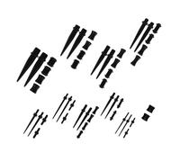 FRCOLOR 48 pièces Oreilles Acrylique Forme de Cœur Kit de Piercing pour Oreilles Décorations Tendances pour Hommes et Femmes