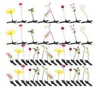 FRCOLOR 48 Pièces Pince à Cheveux Mignonne Forme de Petite Pousse de Haricot Accessoire Ludique et Original pour Coiffure Quotidienne Plusieurs styles