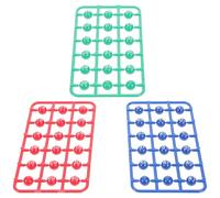 FRCOLOR 49 Boules de Loto en Abs pour Jeu de Bingo, Design Créatif et Portable, Accessoires pour Activités de Fête et Jeu de Tombola, Pack Complet pour Adultes