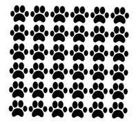 FRCOLOR 49 pièces Sticker Mural Pattes de Chat Décor Chambre Garçon Fille Autocollants Muraux Faciles à Poser et Retirer Décoration Originale pour et