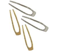 FRCOLOR 4Pcs Bouchon De Cheveux Fourchettes À Cheveux Français Chignons Bâtons De Cheveux Épingle À Cheveux Épingles Françaises Femmes Diapositives De Peigne À Cheveux En U Épingles