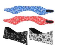 FRCOLOR 4pièces Bandeaux De Natation Étanches Pour Adultes Et Oreilles Lors Baignade Et Lavage Confortables Et Ajustables Néoprène