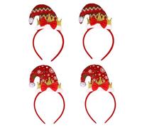 FRCOLOR 4pièces Bandeaux pour Noël Serre-tête Chapeau Fille Accessoire Coiffure Fête