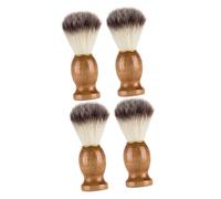 FRCOLOR 4pièces Blaireau De Rasage Poils Pour Brosse à Barbe Raser Outil De Toilette Pratique Et Portable Pour Papa Et