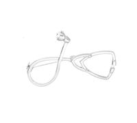 FRCOLOR 4pièces Broche Stéthoscope Alliage Broche Dessin Animé Badge Pour Chemise Épingles à Revers Personnalisés