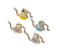FRCOLOR 4pièces Épingles à Café Et Broches Pour Théière Design De Cafetière Couleurs Durables Léger Et Pratique Pour Sacs Et Vestes