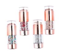 FRCOLOR 4pièces Kit De à Ongles Avec Paillettes Colorées Pour Manucure Diy à Domicile Outils De Nail Art Élégants Et Pratiques