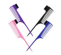 FRCOLOR 4pièces Large Tooth Rat Tail Combs Anti-static Hair Combs for Detangling and Styling for Salon and Home Use
