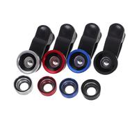 FRCOLOR 4pièces Objectif pour Téléphone Portable Lot de Angle Macro Fisheye Clipser Appareil Photo Mobile Loupe Optique