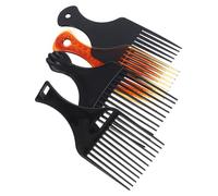 FRCOLOR 4pièces Peigne à Cheveux Plastique Large à Dents Set De Peignes Afro Pour Coiffure Et Démêlage Pour Cheveux Bouclés Et Crépus
