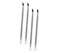 FRCOLOR 4pièces Poussoir Cuticule Lot De Outils Pour Retirer Les Cuticules Outil De Manucure Pour Nettoyer Ongles Naturels Et Faux Ongles Repousse-cuticules Pour Pédicure