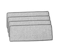 FRCOLOR 4pièces Tête De Balai à Franges Plate Microfibre Recharges De Lingettes pour Balai à Franges Utilisation sur Sols Secs Et Humides Dimensions Couleur Gris