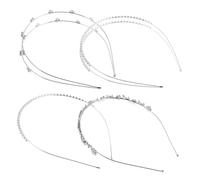FRCOLOR 4pièces -tête Fin Métal Avec Et Paillettes Lot De Accessoires De Cheveux Pour Mariage Couronne De Diadème Et Coiffe De Mariée