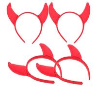 FRCOLOR 4pièces -tête Forme De Corne Halloween Lot De -têtes Drôles Pour Cosplay Et Fêtes Halloween Accessoire Décoratif Unique