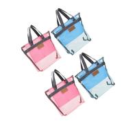 FRCOLOR 4pièces Trousse De Toilette Filet Suspendue Sac De Douche pour Plage Et Voyage avec Compartiments Léger Et Pratique pour Dortoir Étudiant Et Salle De Sport