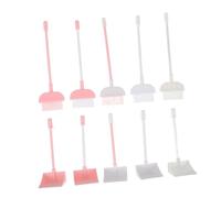 FRCOLOR 5 Ensembles Miniature Dustpan and Broom for Dollhouse Realistic Cleaning Accessories for Dolls Ornament Playhouse Props Enhancing Pretend Play and Micro Landscape Decoration